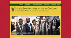 Desktop Screenshot of minculture-cameroun-gov.com
