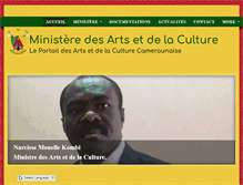 Tablet Screenshot of minculture-cameroun-gov.com